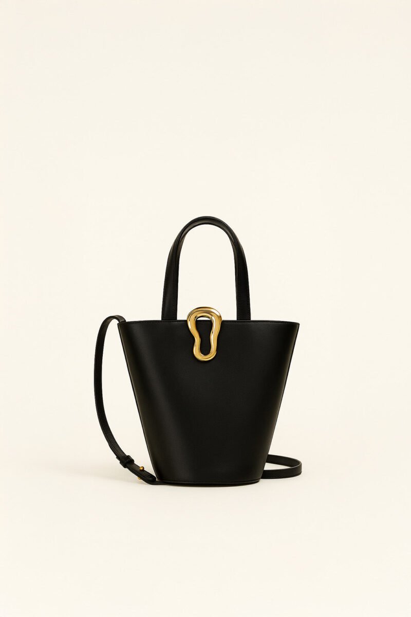 Lila Top Handle Bag - Black - Image 1